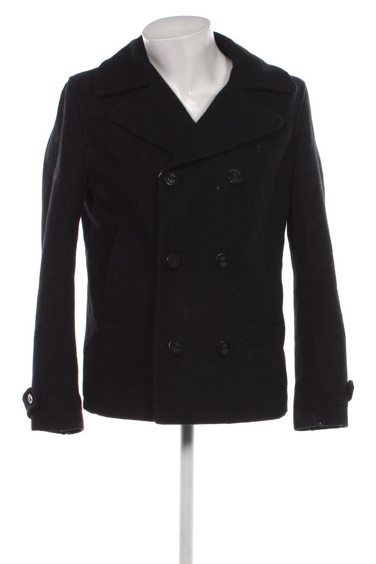 Ανδρικά παλτό H&M L.O.G.G., Μέγεθος M, Χρώμα Μαύρο, Τιμή 39,05 €