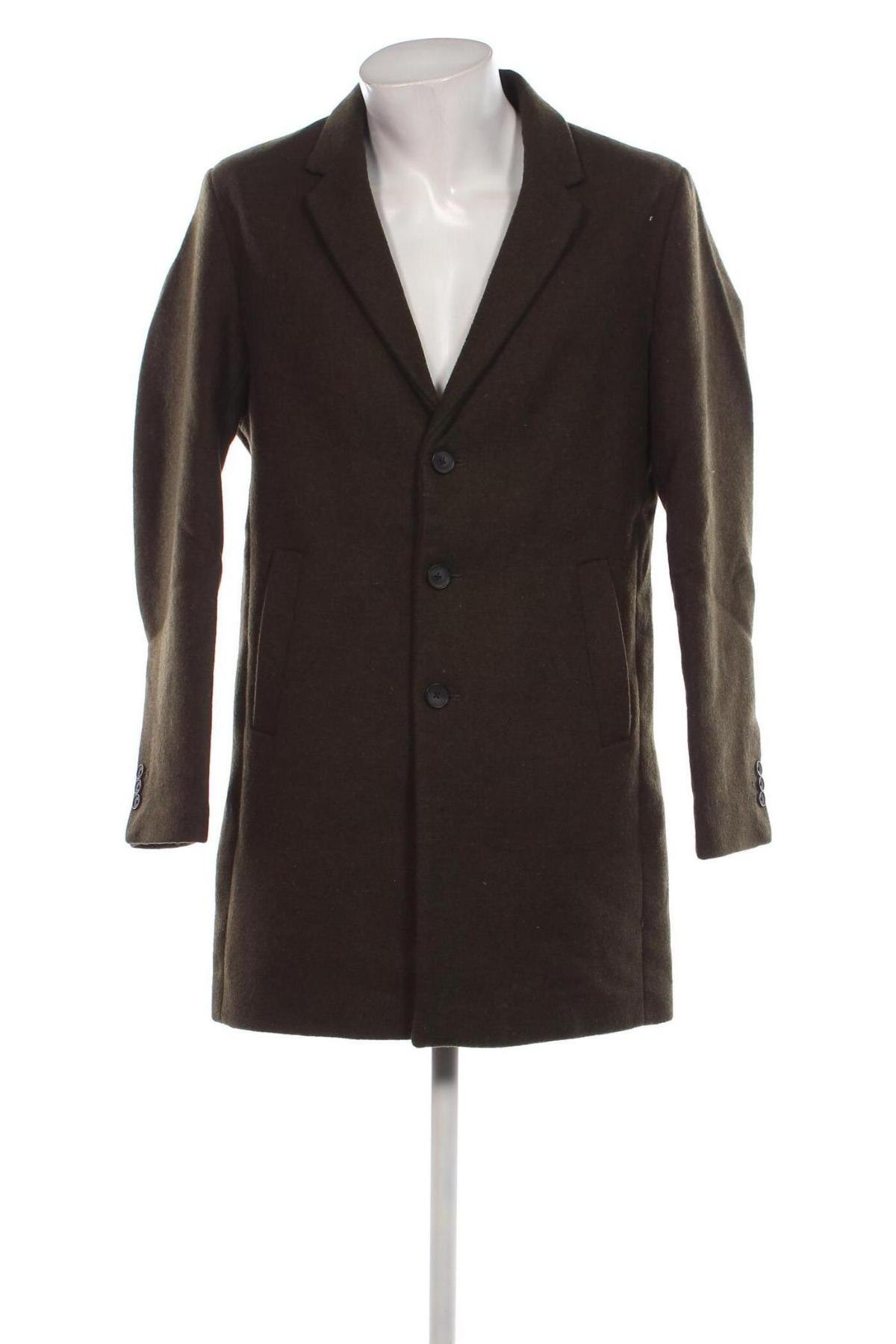 Мъжко палто Jack & Jones, Размер L, Цвят Зелен, Цена 123,38 лв.