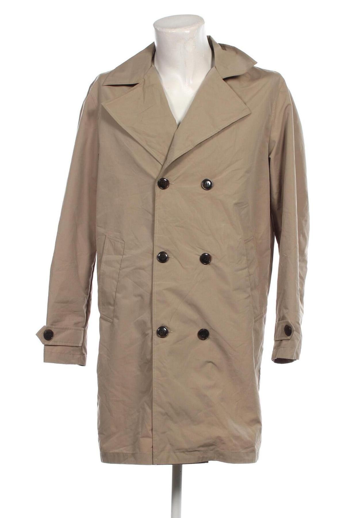 Ανδρικά παλτό Jack & Jones, Μέγεθος L, Χρώμα  Μπέζ, Τιμή 38,27 €