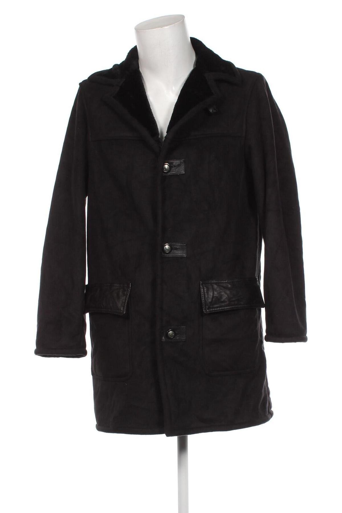 Мъжко палто Shearling, Размер L, Цвят Черен, Цена 72,80 лв.