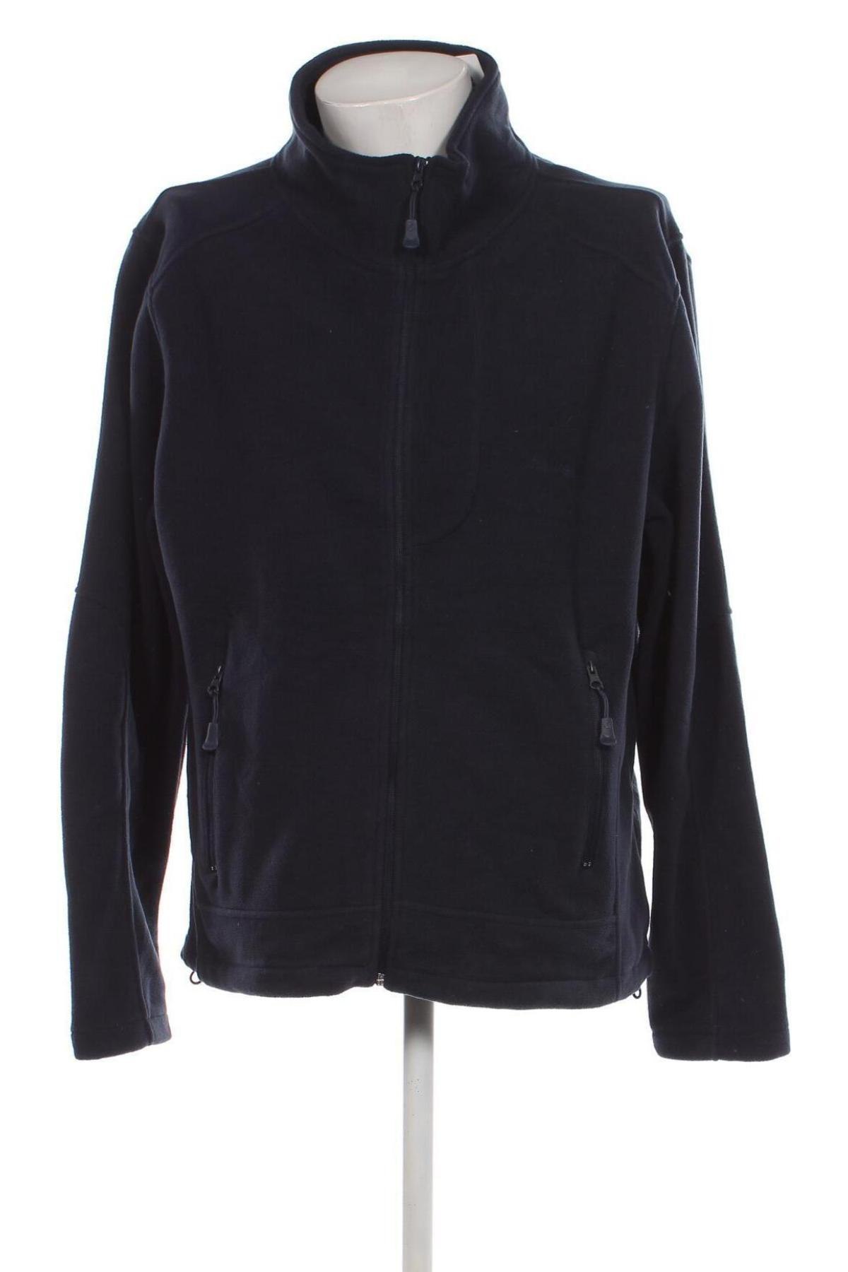 Ανδρική ζακέτα fleece, Μέγεθος 3XL, Χρώμα Μπλέ, Τιμή 24,12 €