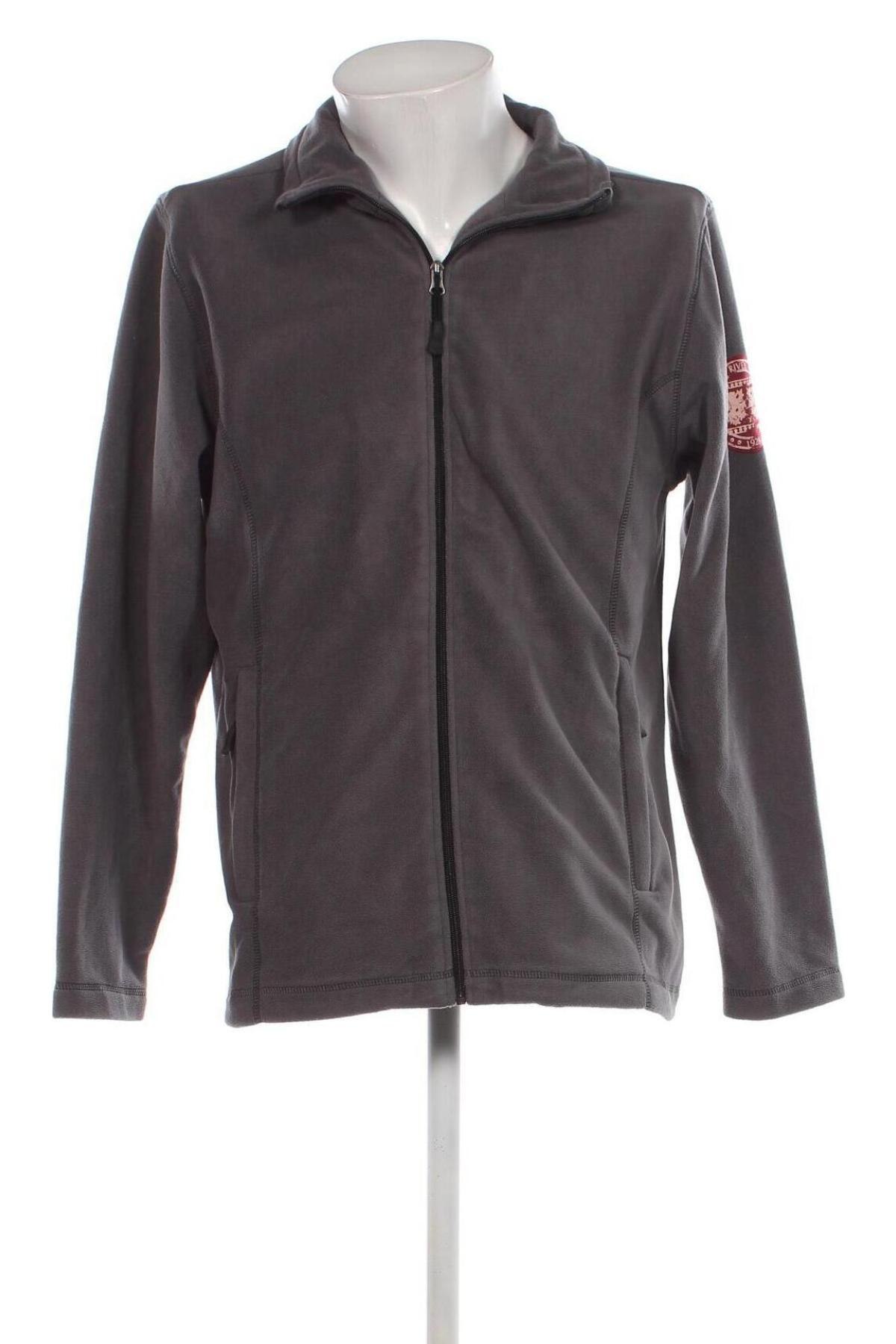 Ανδρική ζακέτα fleece TCM, Μέγεθος M, Χρώμα Γκρί, Τιμή 6,03 €