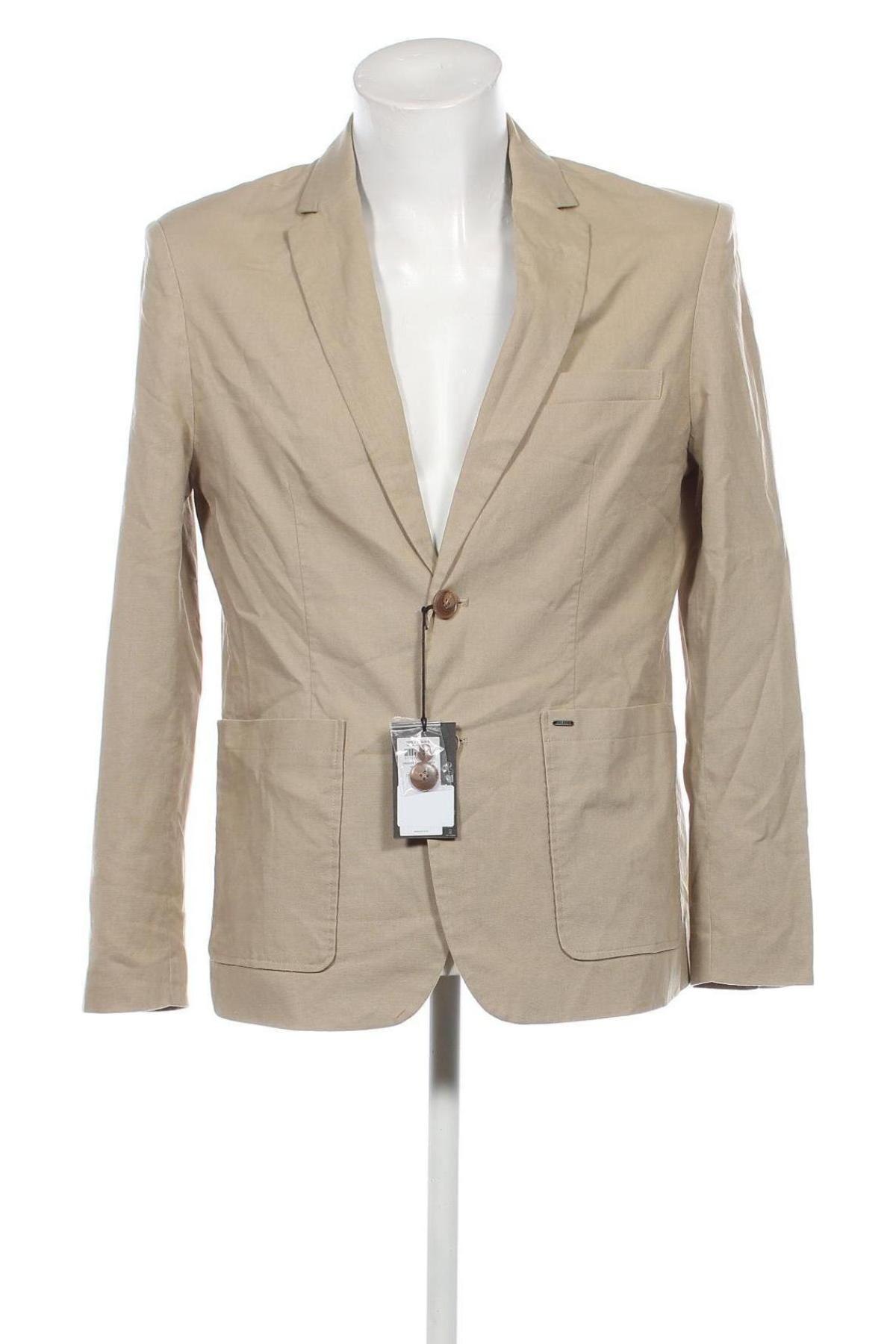 Herren Sakko Only & Sons, Größe L, Farbe Beige, Preis € 16,24