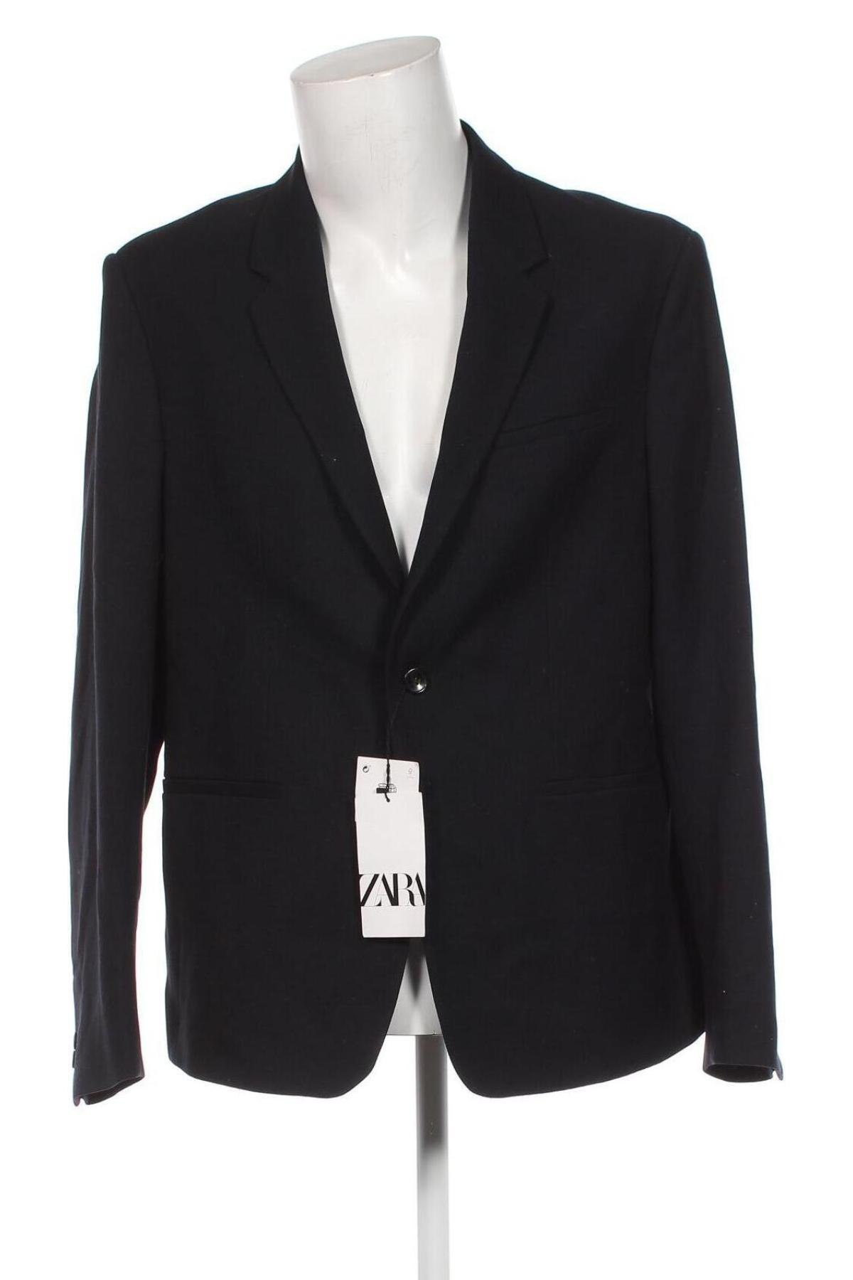 Ανδρικό σακάκι Zara, Μέγεθος XL, Χρώμα Μπλέ, Τιμή 28,76 €