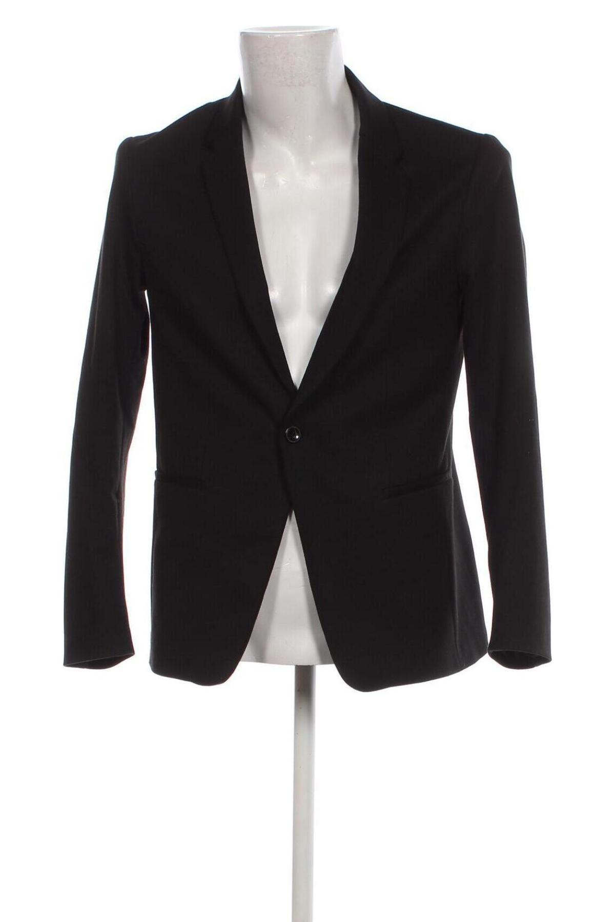 Ανδρικό σακάκι Zara, Μέγεθος M, Χρώμα Μαύρο, Τιμή 7,68 €