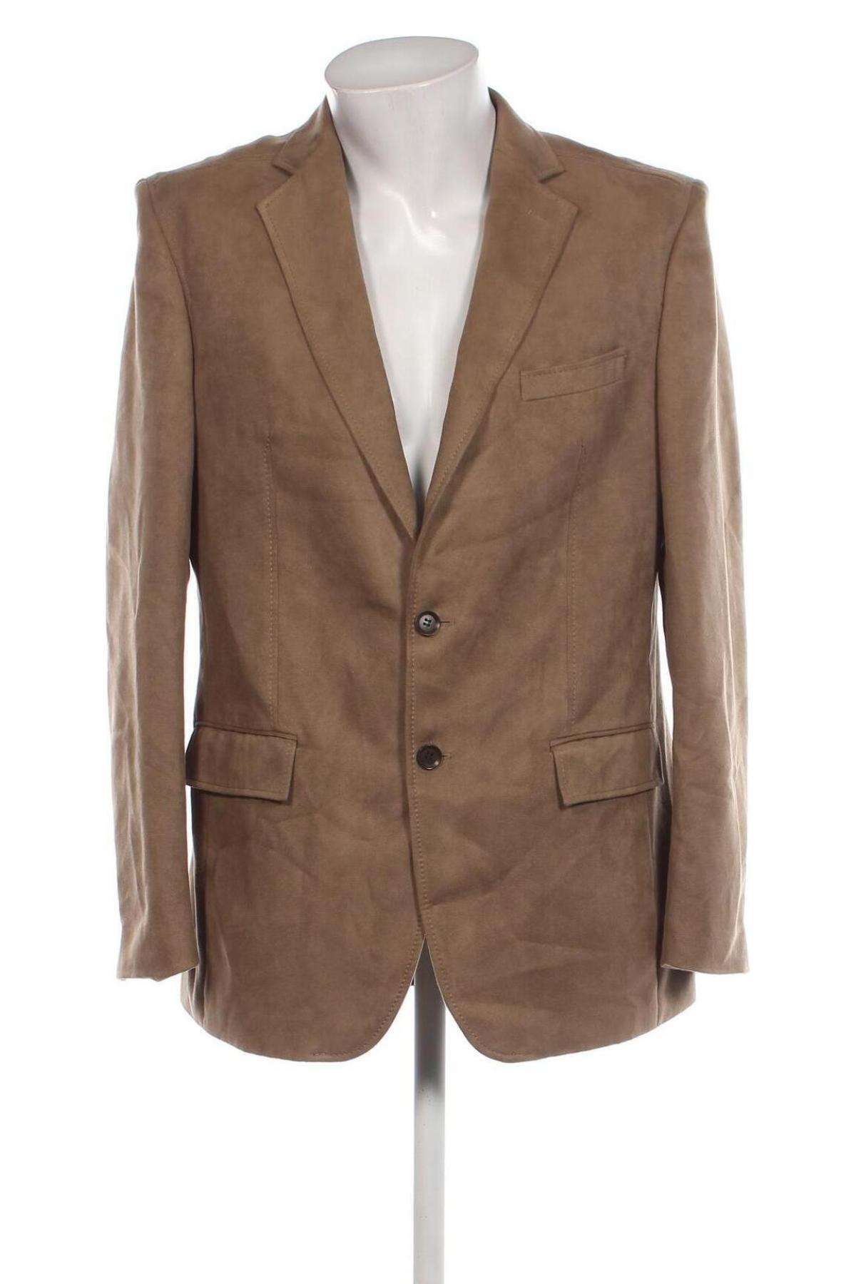 Ανδρικό σακάκι Zara Man, Μέγεθος L, Χρώμα  Μπέζ, Τιμή 8,85 €