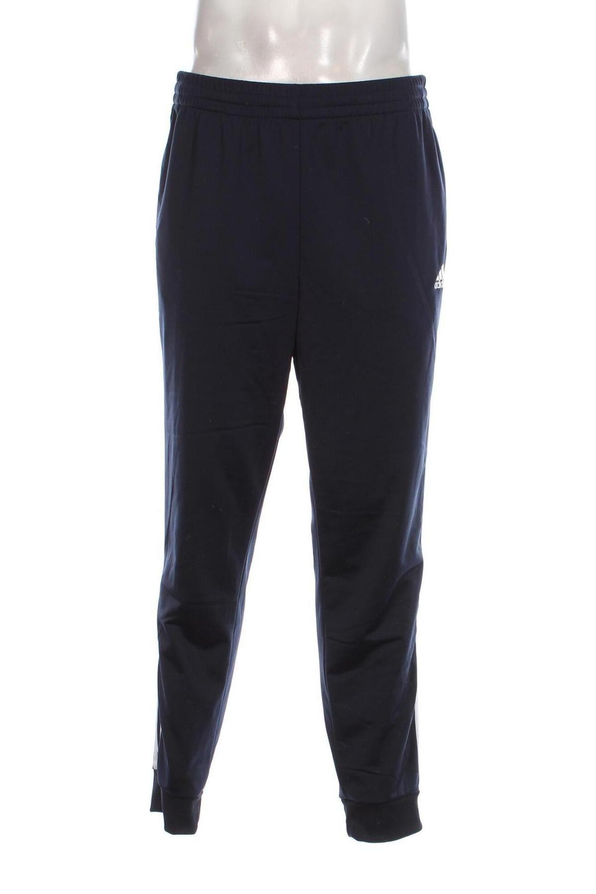 Pantaloni trening de bărbați Adidas, Mărime XL, Culoare Albastru, Preț 305,92 Lei