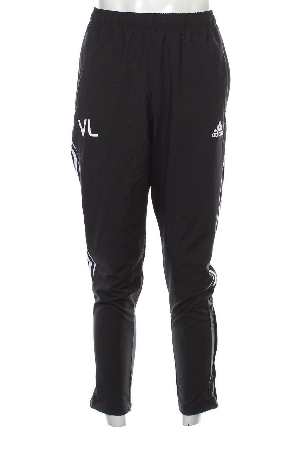 Pantaloni trening de bărbați Adidas, Mărime L, Culoare Negru, Preț 128,13 Lei