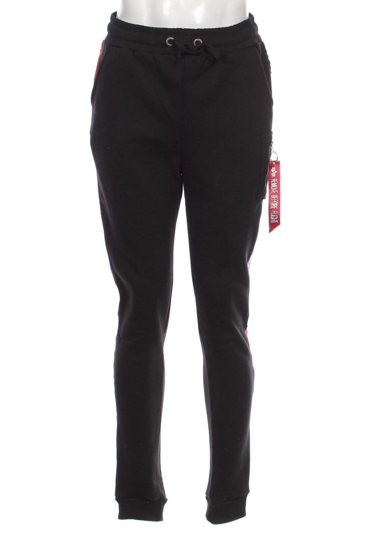 Pantaloni trening de bărbați Alpha Industries, Mărime L, Culoare Negru, Preț 275,33 Lei