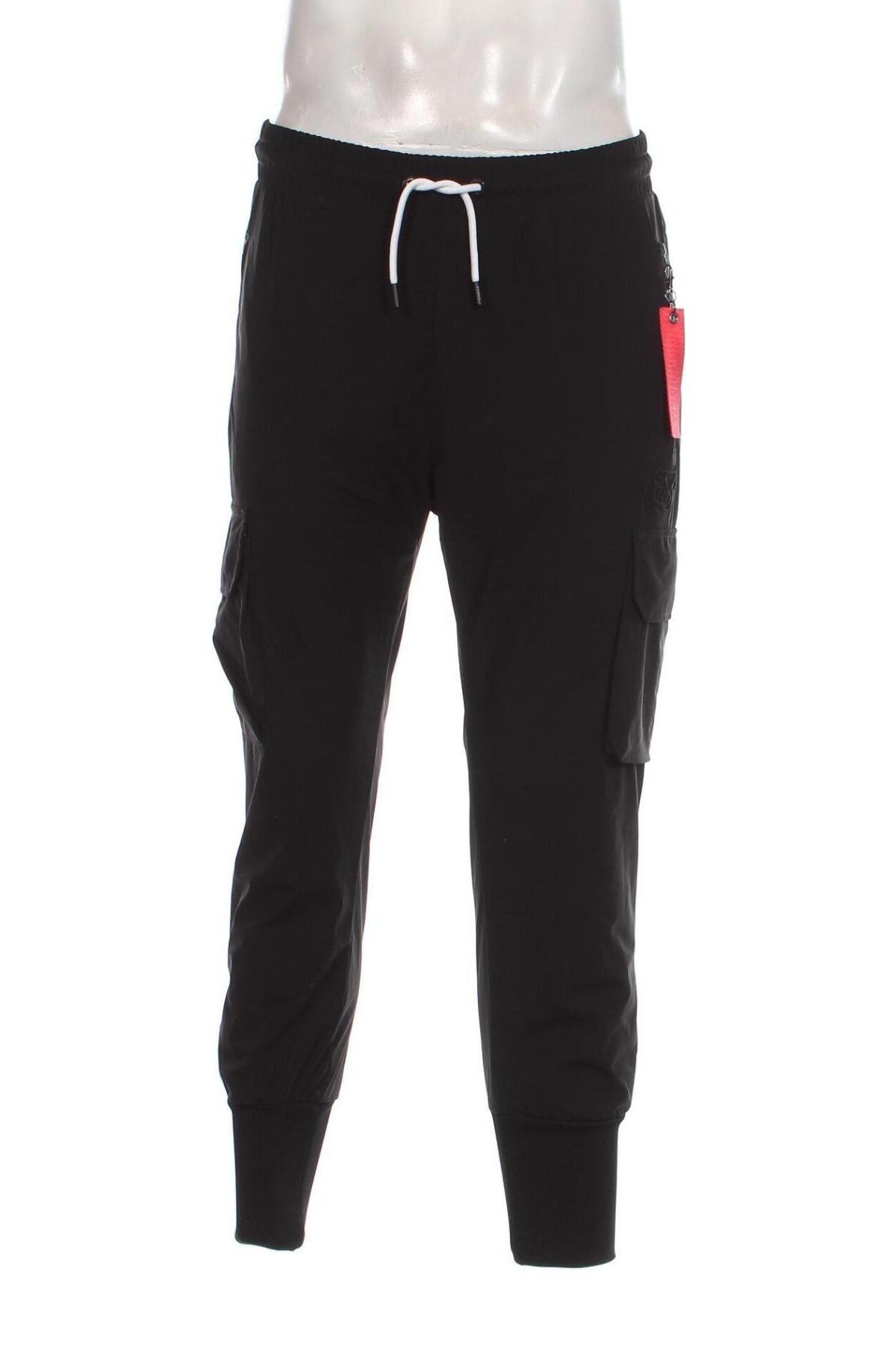 Ανδρικό αθλητικό παντελόνι SikSilk, Μέγεθος L, Χρώμα Μαύρο, Τιμή 31,96 €