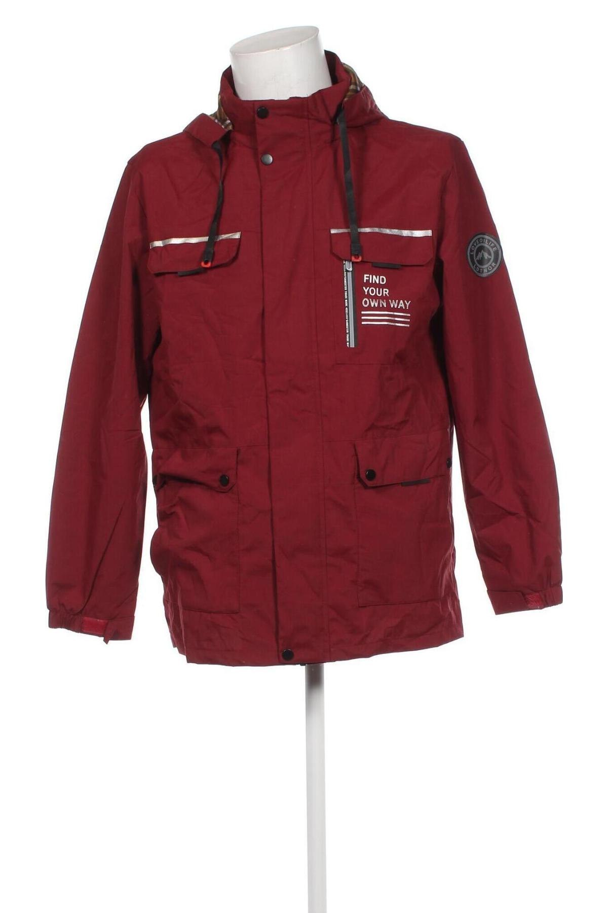 Herrenjacke, Größe L, Farbe Rot, Preis € 11,69