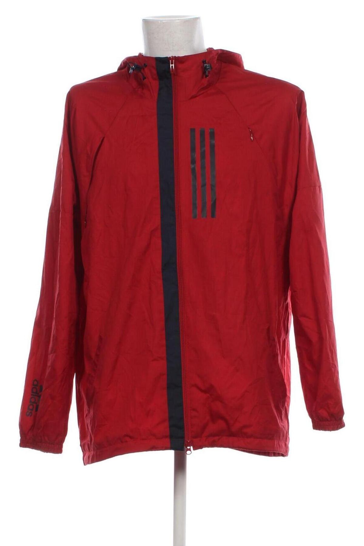 Herrenjacke Adidas, Größe L, Farbe Rot, Preis € 23,17