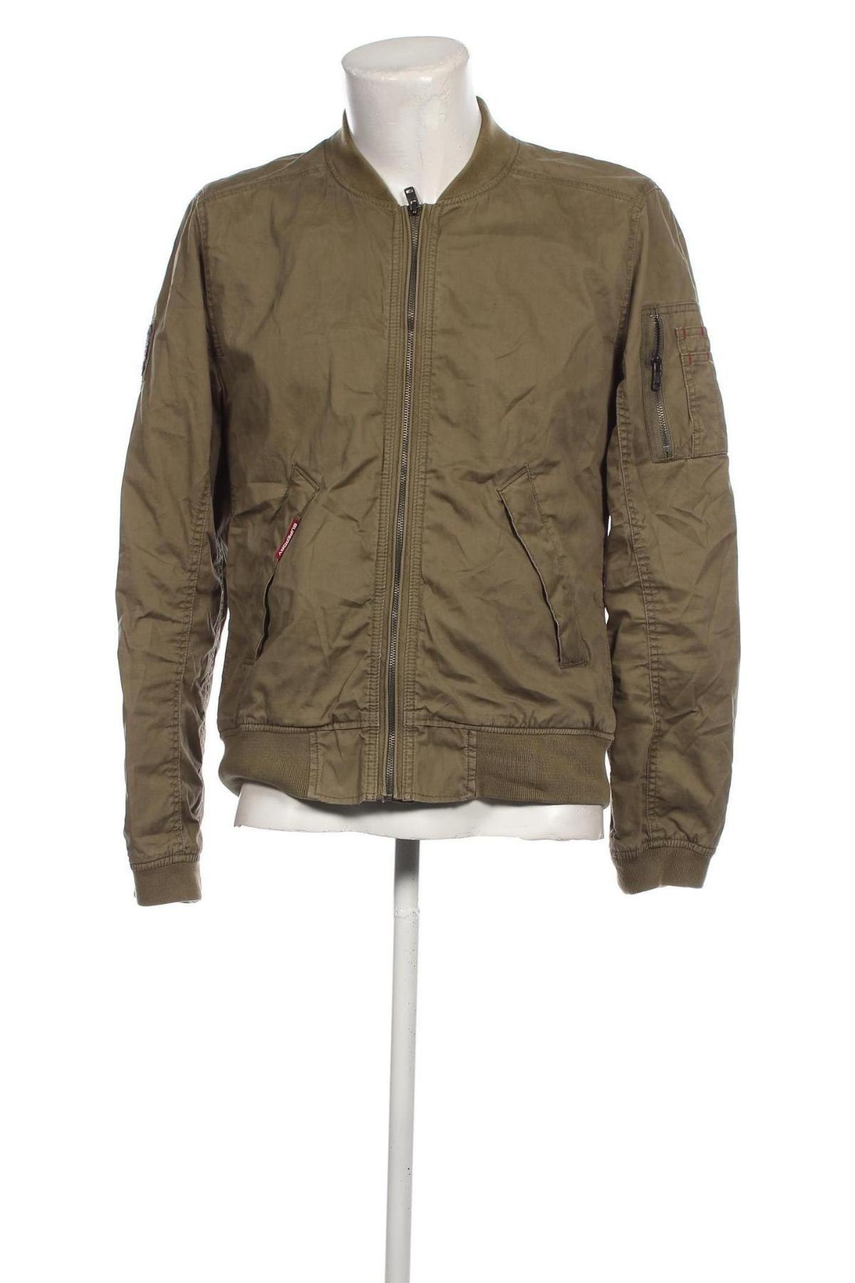 Herrenjacke Superdry, Größe L, Farbe Grün, Preis 54,28 €