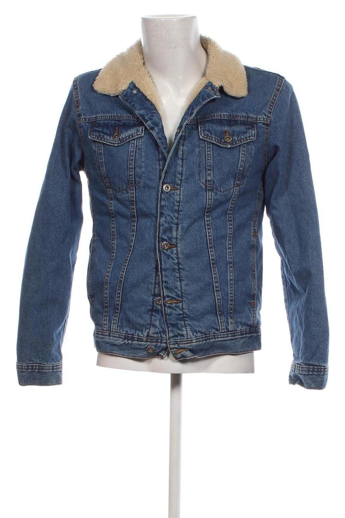 Ανδρικό μπουφάν Zara, Μέγεθος M, Χρώμα Μπλέ, Τιμή 13,99 €