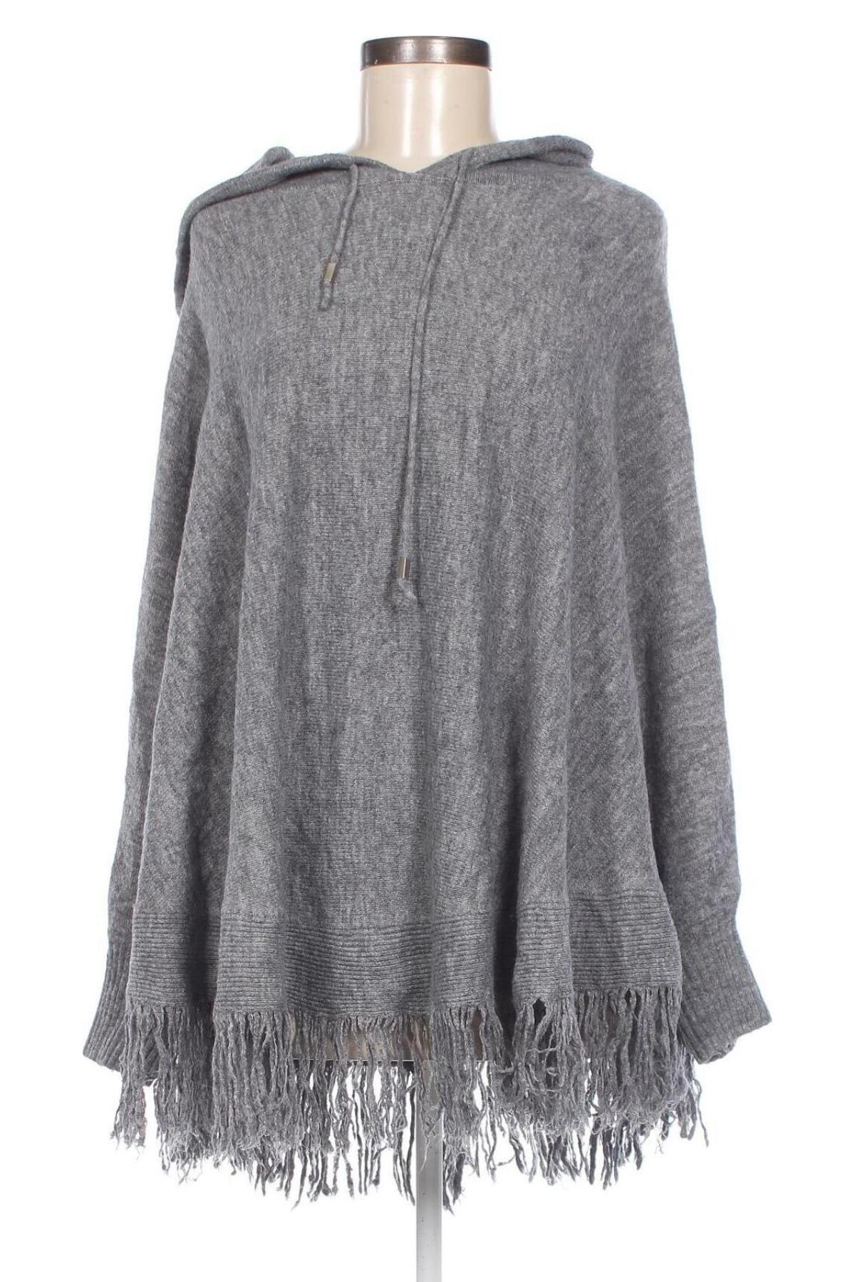 Poncho, Größe L, Farbe Grau, Preis € 11,69