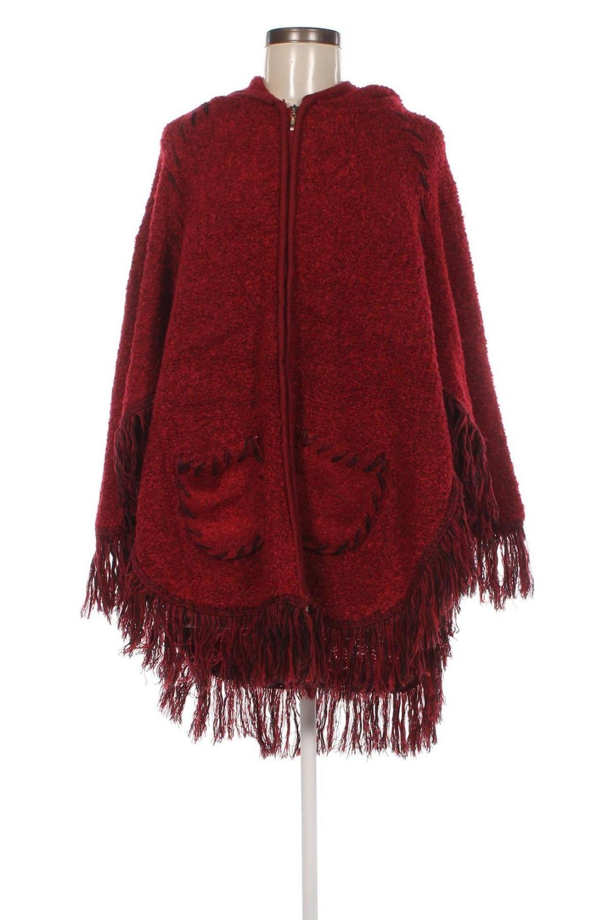 Poncho, Größe M, Farbe Rot, Preis 8,54 €