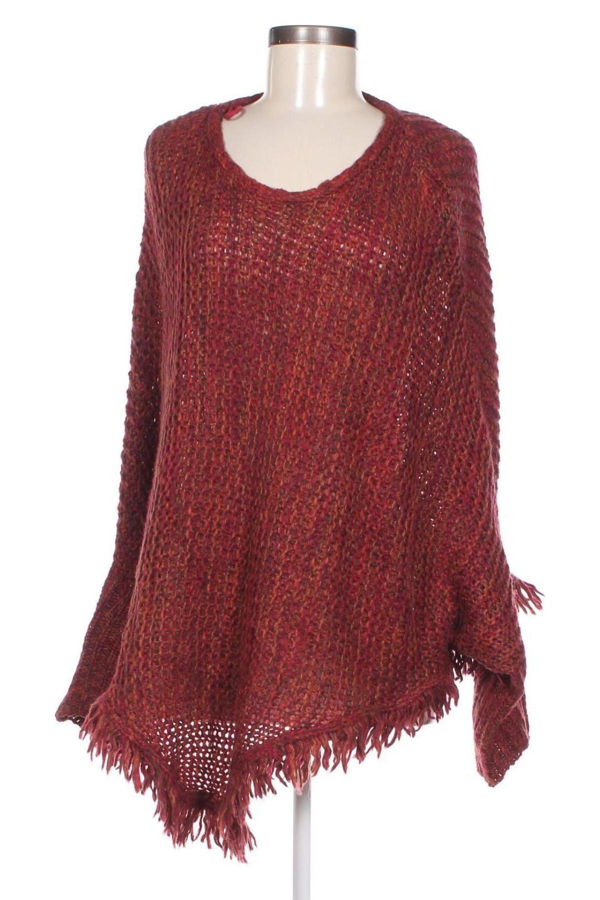 Poncho Yessica, Größe L, Farbe Rot, Preis € 12,66