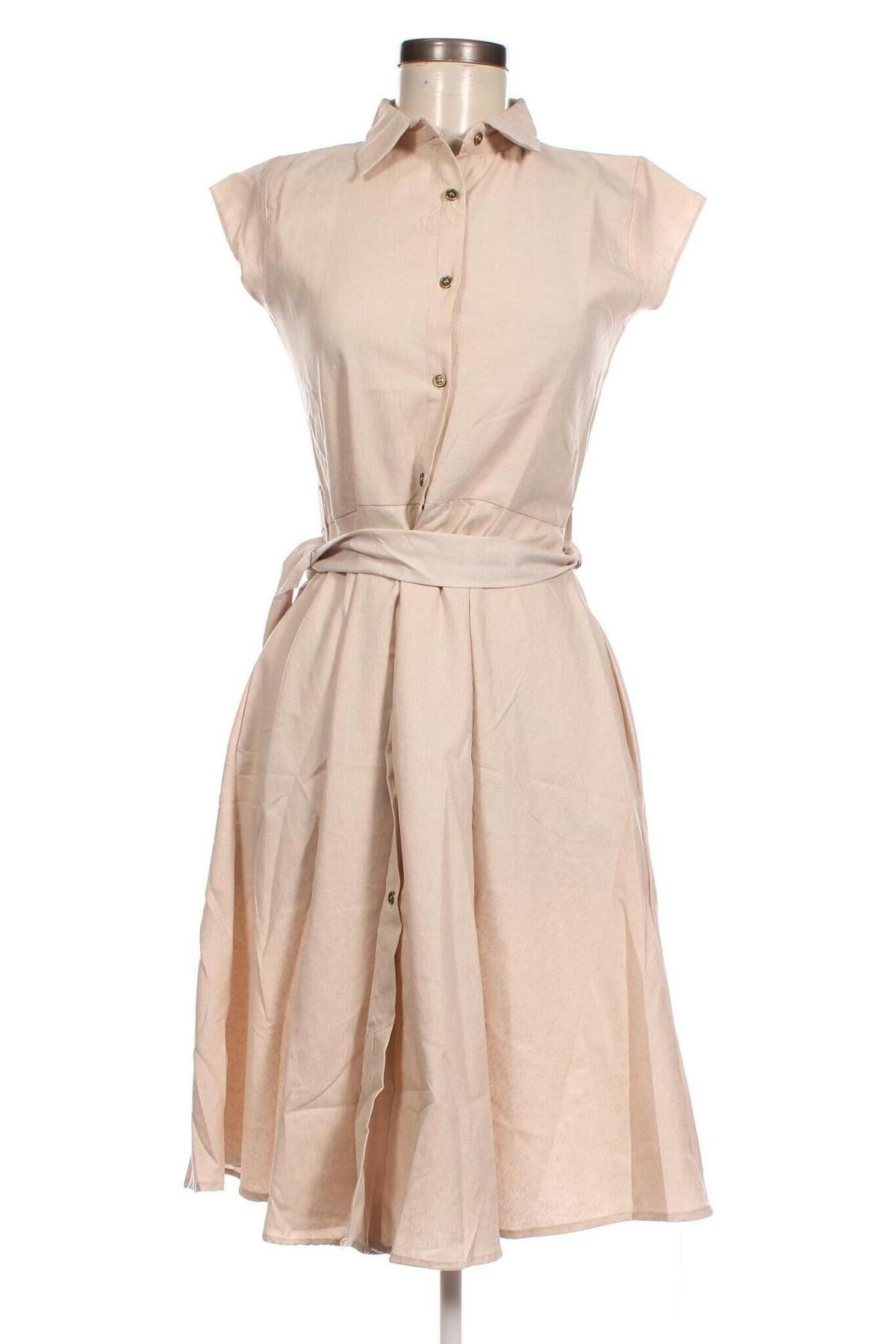 Kleid, Größe S, Farbe Beige, Preis 15,00 €