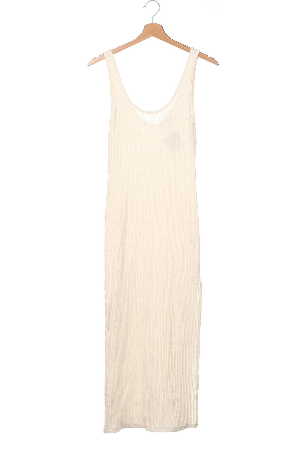 Kleid Bershka, Größe XS, Farbe Beige, Preis 14,83 €