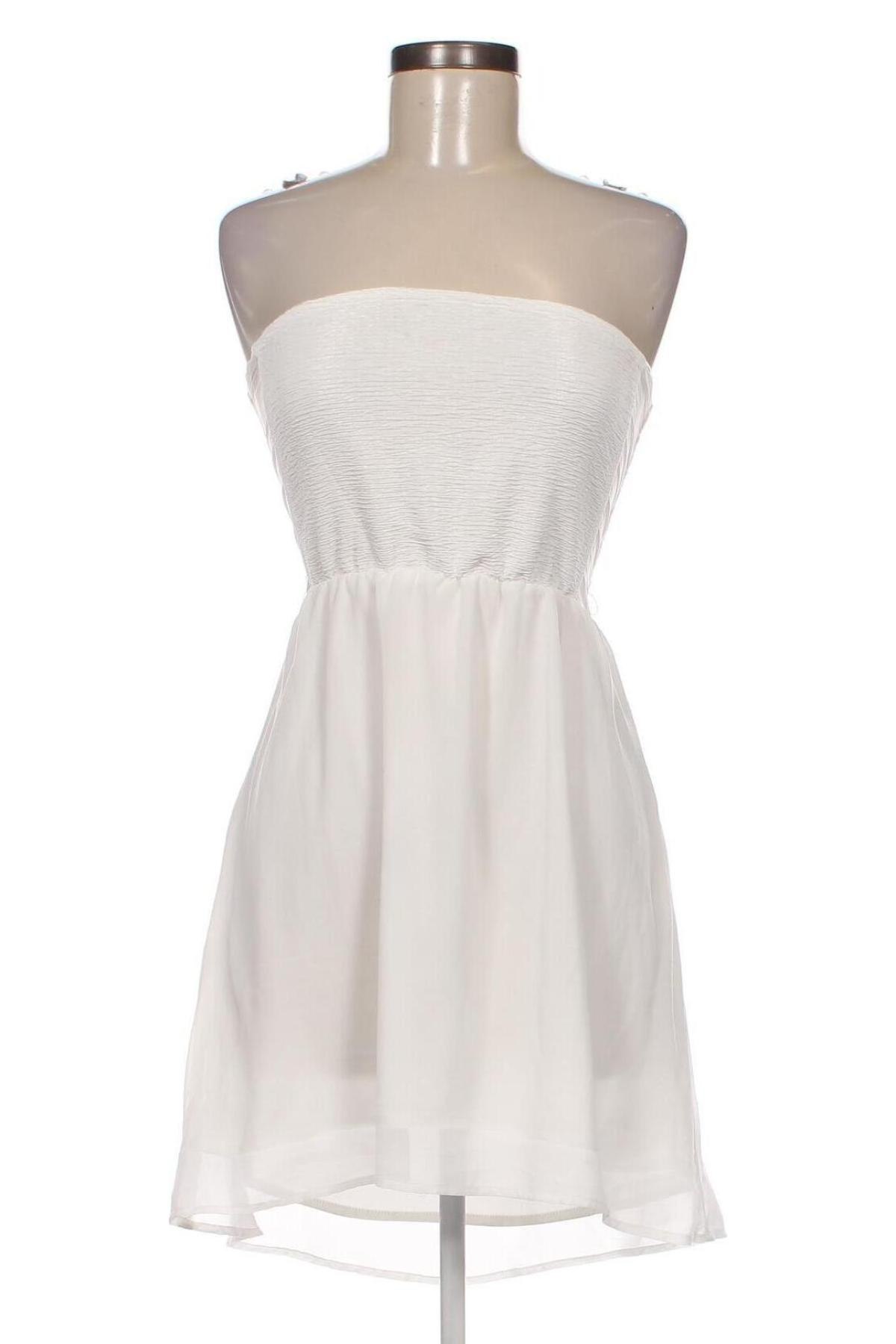 Kleid Bershka, Größe XS, Farbe Weiß, Preis 9,28 €