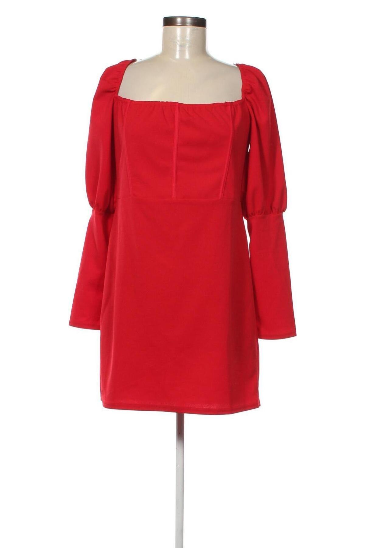 Kleid Boohoo, Größe XL, Farbe Rot, Preis 15,43 €