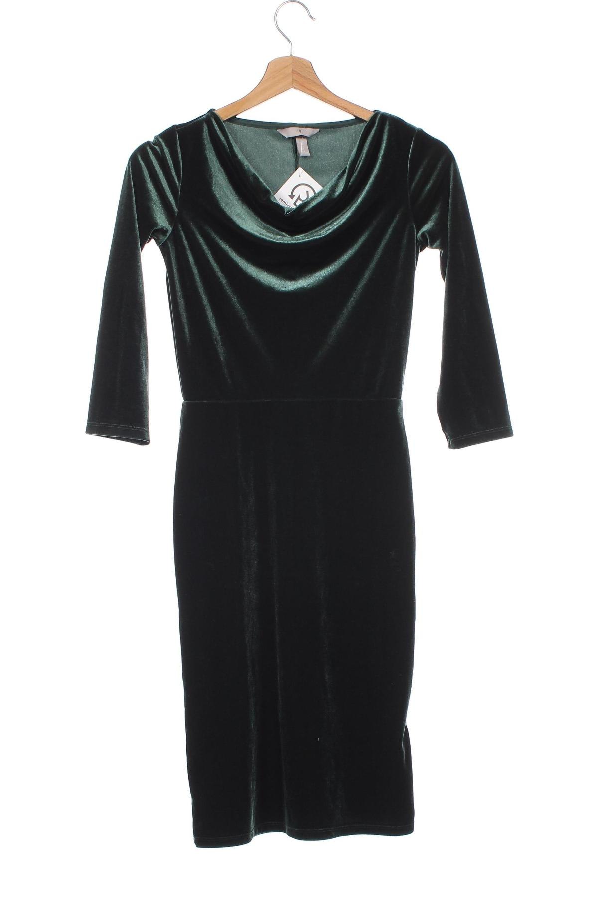 Kleid H&M, Größe XS, Farbe Grün, Preis € 8,01