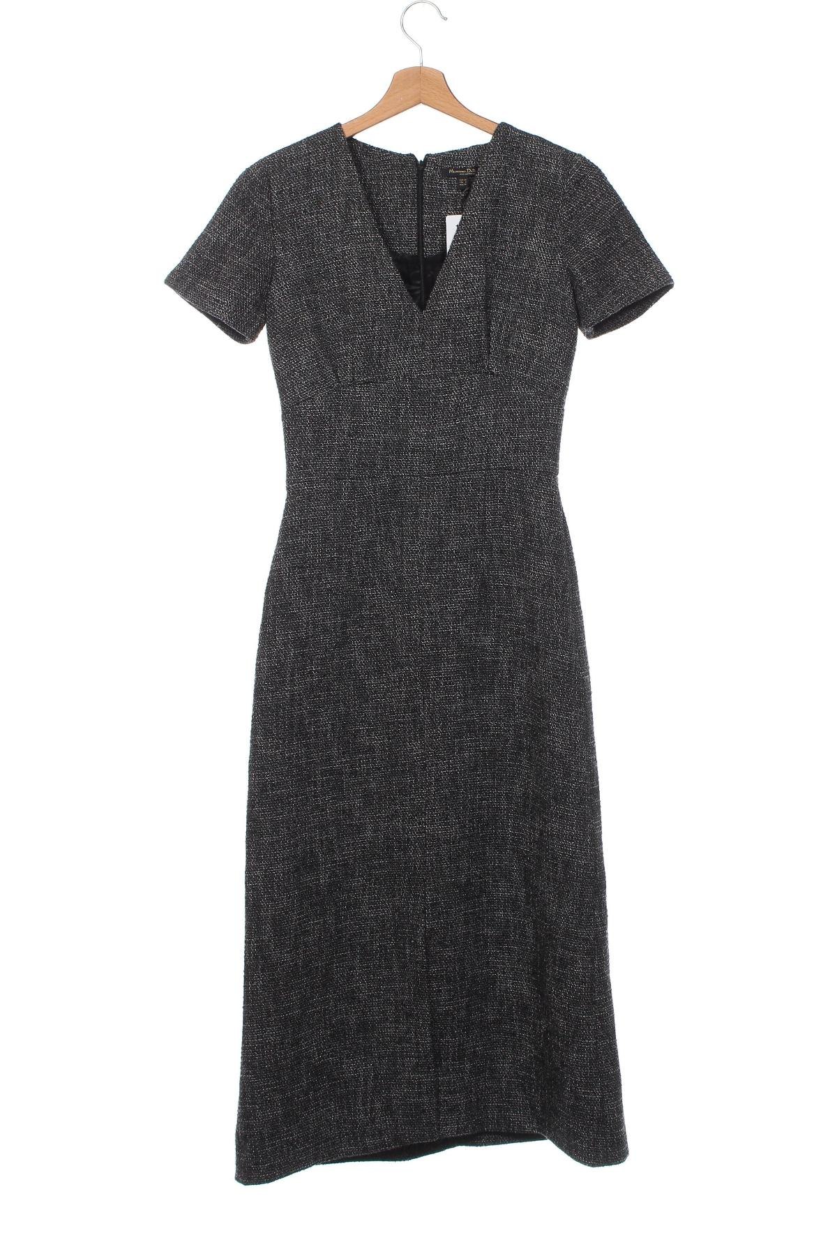 Kleid Massimo Dutti, Größe XS, Farbe Grau, Preis € 37,99