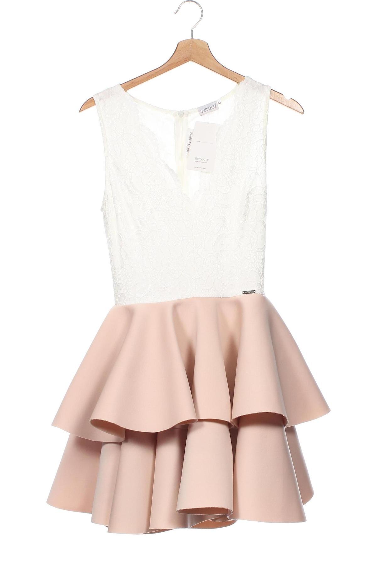 Φόρεμα Numoco, Μέγεθος XS, Χρώμα  Μπέζ, Τιμή 35,59 €