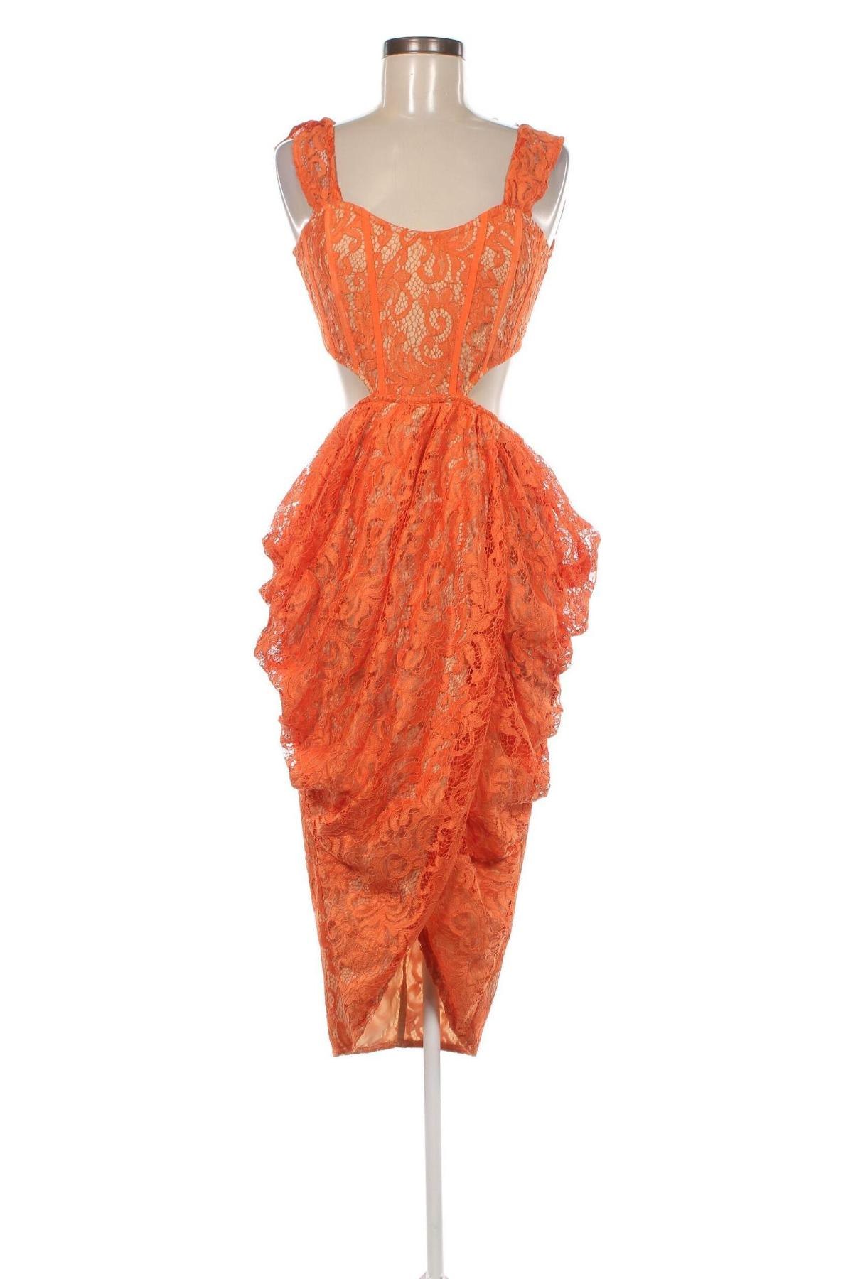 Kleid Pretty Little Thing, Größe S, Farbe Orange, Preis 26,18 €