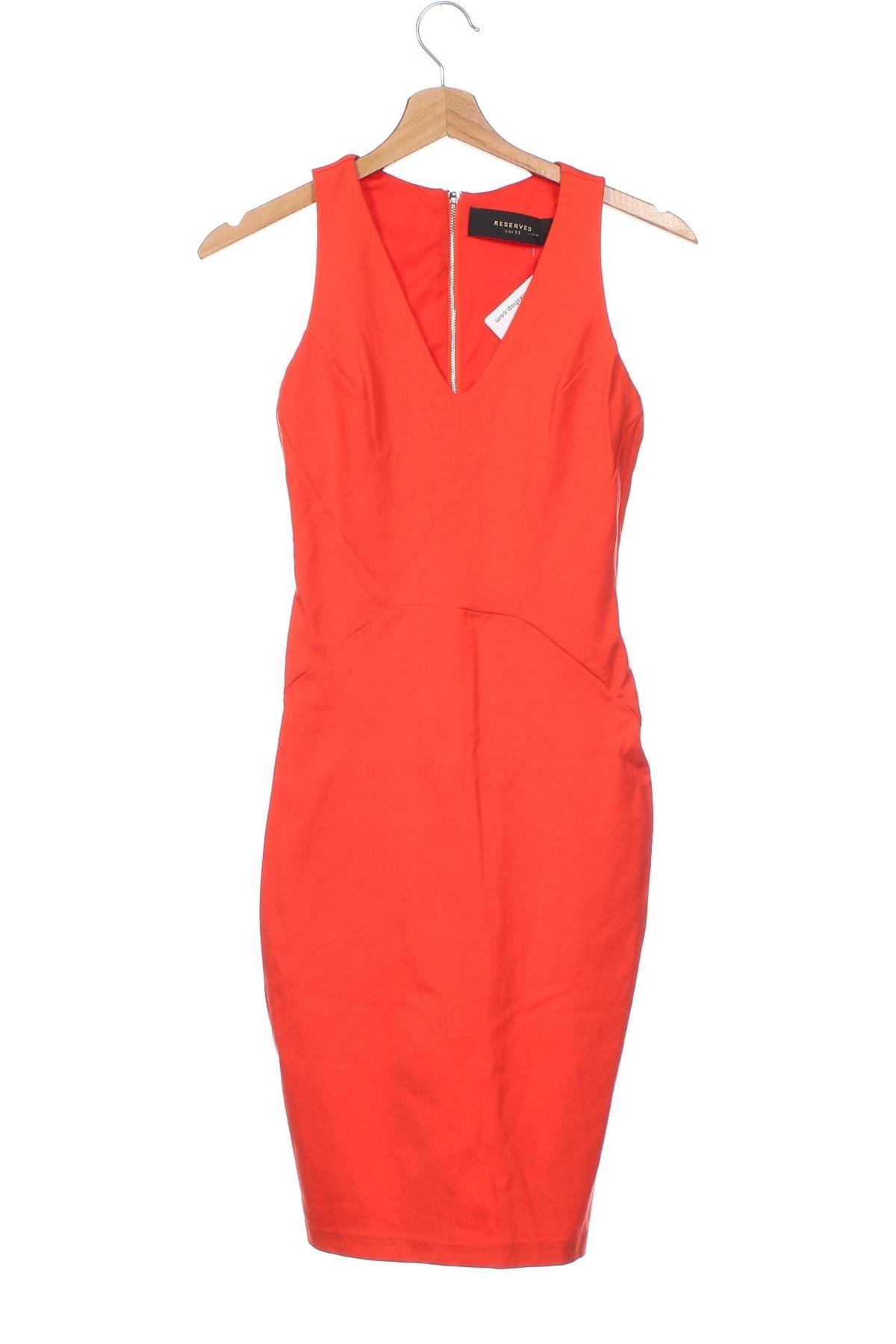 Kleid Reserved, Größe XS, Farbe Orange, Preis 15,29 €