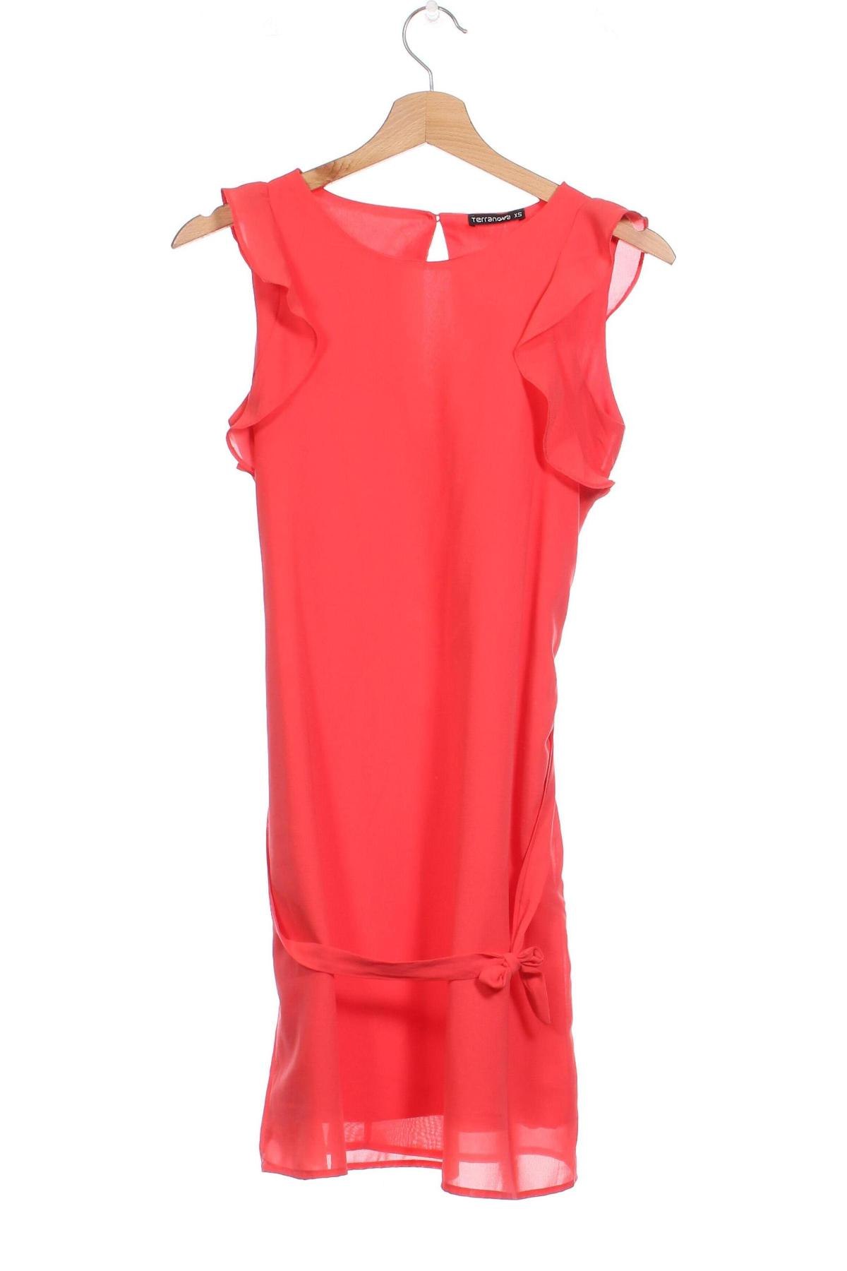 Kleid Terranova, Größe XS, Farbe Rot, Preis 9,00 €