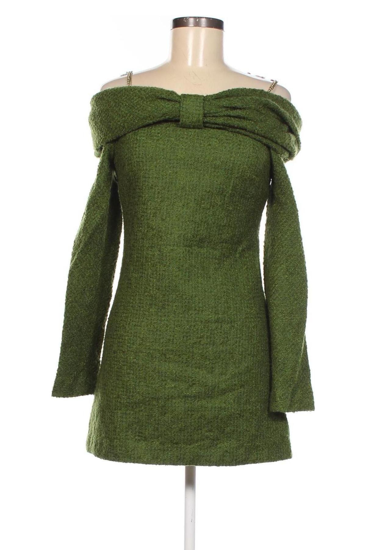 Rochie Zara, Mărime XXS, Culoare Verde, Preț 88,82 Lei