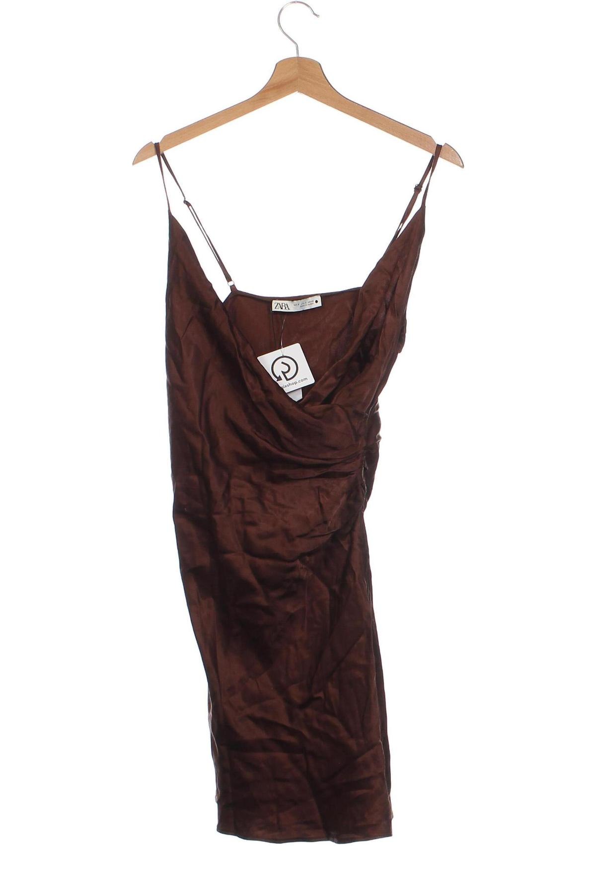 Φόρεμα Zara, Μέγεθος S, Χρώμα Καφέ, Τιμή 15,98 €