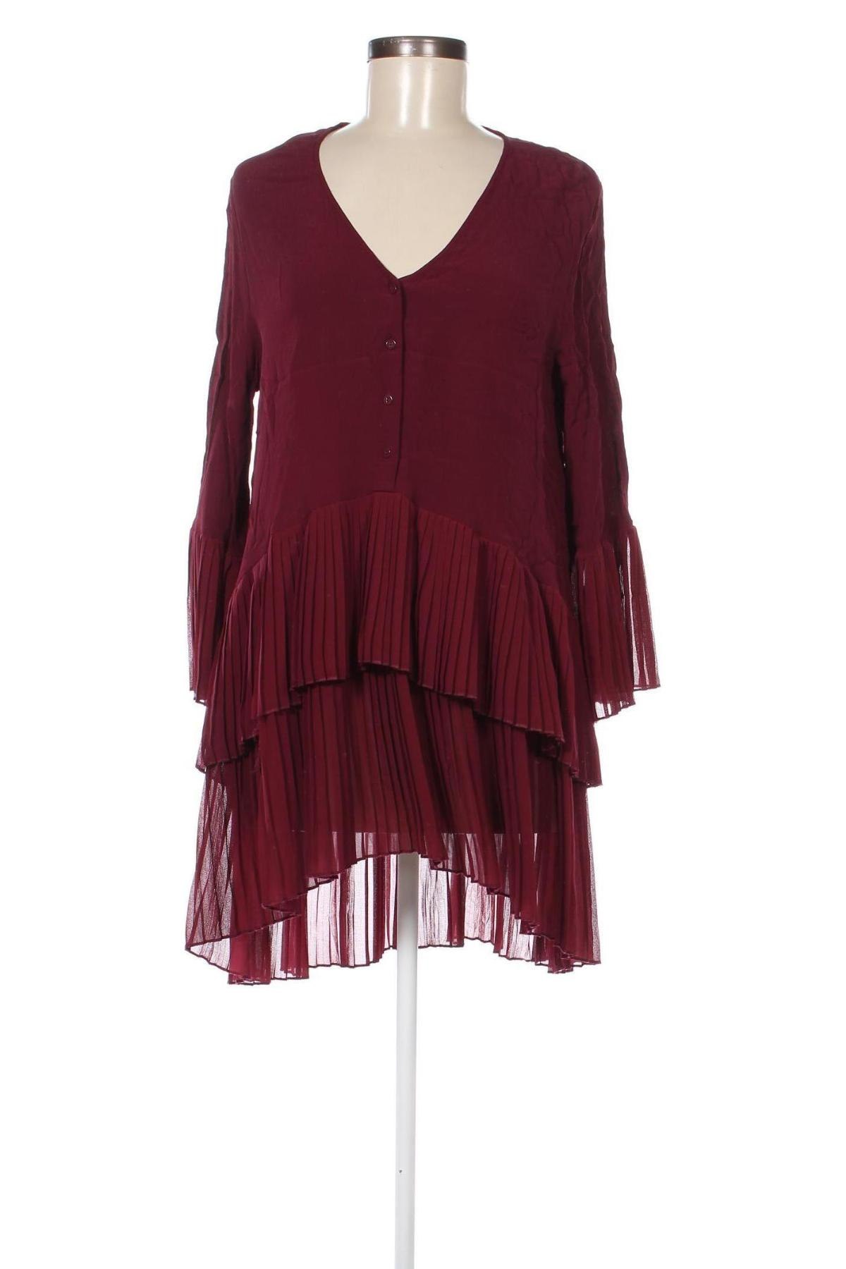 Kleid Zara, Größe L, Farbe Rot, Preis 18,79 €