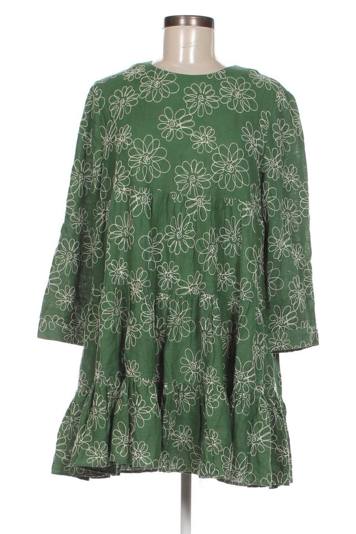 Rochie Zara, Mărime L, Culoare Verde, Preț 158,00 Lei