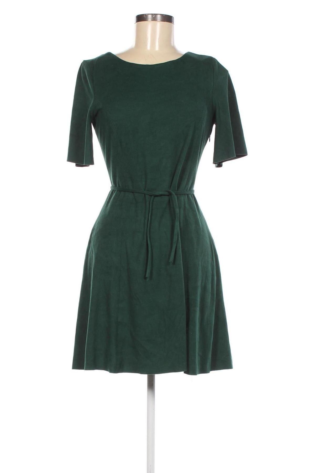 Рокля Zara, Размер S, Цвят Зелен, Цена 13,50 лв.