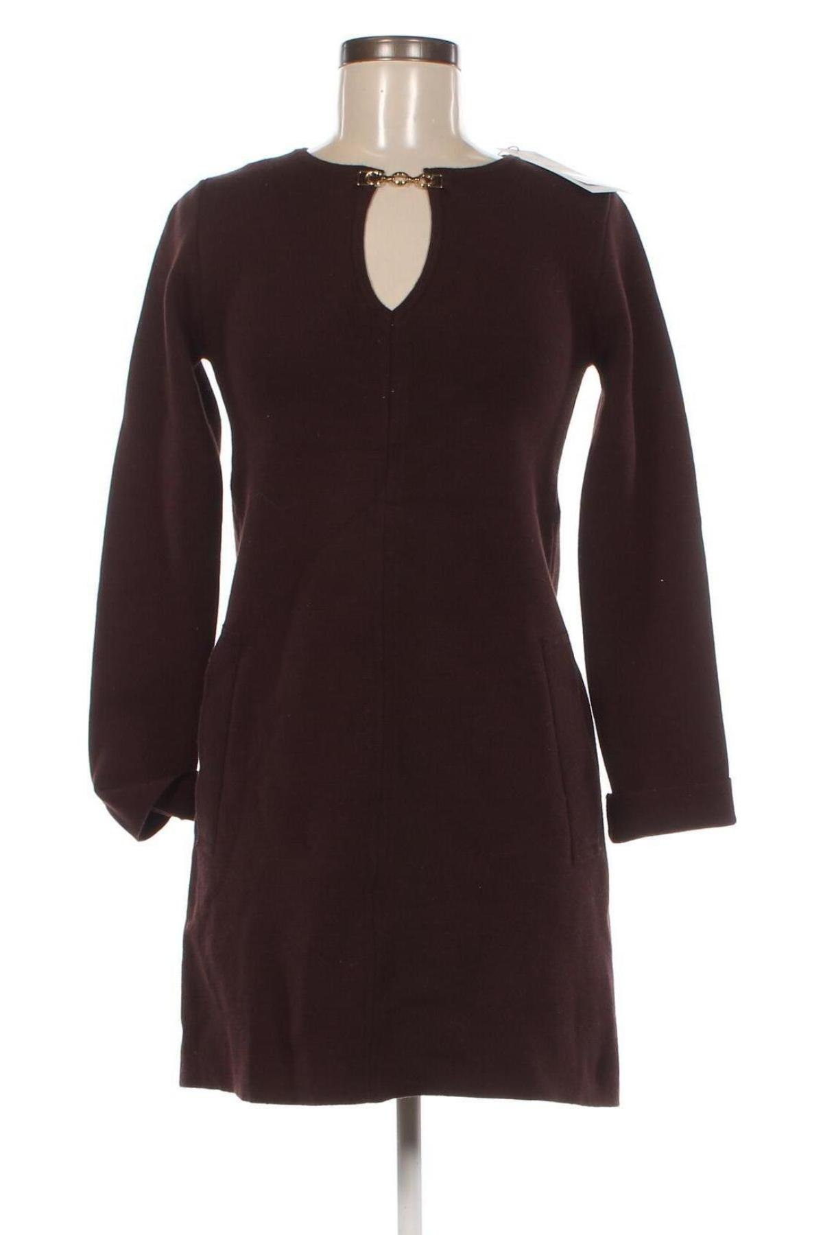 Kleid Zara, Größe S, Farbe Braun, Preis 24,59 €