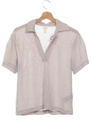 Дамска блуза H&M, Размер XS, Цвят Бежов, Цена 19,99 лв.