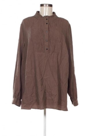 Damen Shirt Zizzi, Größe XXL, Farbe Braun, Preis 26,99 €