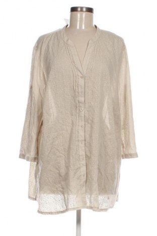 Damenbluse Gina Laura, Größe 4XL, Farbe Beige, Preis 28,99 €