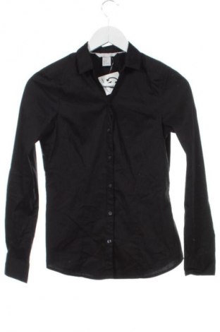 Γυναικείο πουκάμισο H&M, Μέγεθος XS, Χρώμα Μαύρο, Τιμή 13,22 €