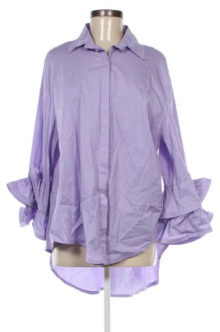 Γυναικείο πουκάμισο NEW COLLECTION, Μέγεθος L, Χρώμα Βιολετί, Τιμή 48,00 €