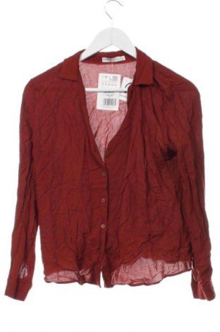 Дамска риза Pull&Bear, Размер XS, Цвят Кафяв, Цена 40,00 лв.