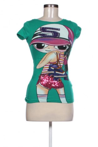 Tricou de femei Bershka, Mărime S, Culoare Multicolor, Preț 46,30 Lei