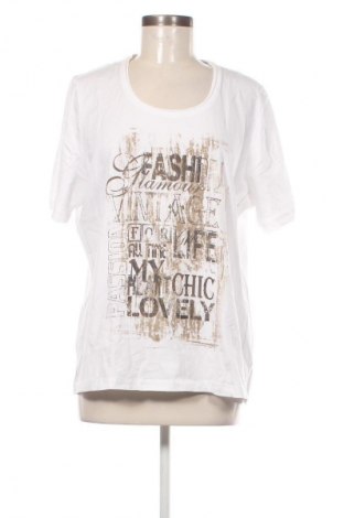 Γυναικείο t-shirt Bonita, Μέγεθος XL, Χρώμα Λευκό, Τιμή 10,99 €