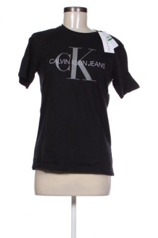 Damen T-Shirt Calvin Klein Jeans, Größe L, Farbe Schwarz, Preis 32,38 €