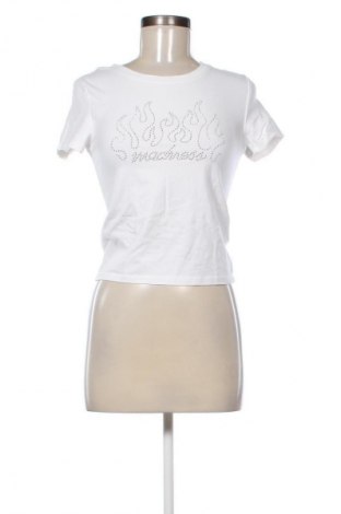 Γυναικείο t-shirt Cropp, Μέγεθος M, Χρώμα Λευκό, Τιμή 9,21 €