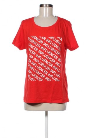 Damski T-shirt Eileen Fisher, Rozmiar L, Kolor Czerwony, Cena 76,40 zł