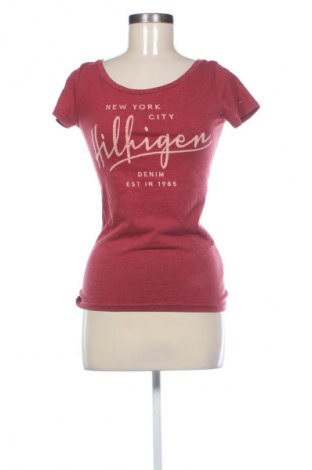 Γυναικείο t-shirt Hilfiger Denim, Μέγεθος S, Χρώμα Κόκκινο, Τιμή 17,00 €