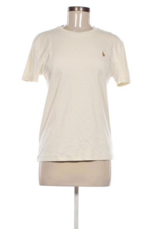 Damski T-shirt Polo By Ralph Lauren, Rozmiar S, Kolor ecru, Cena 479,99 zł